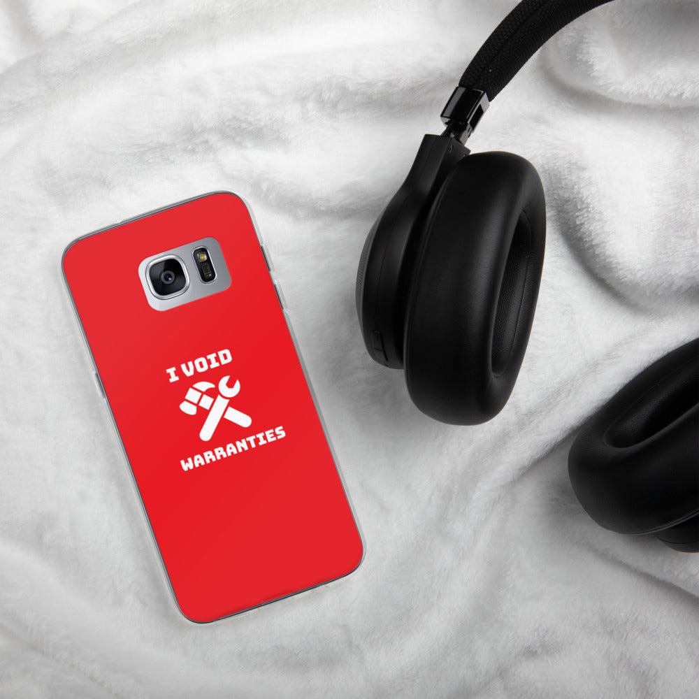 I void warranties - Samsung Case (red) by DarkByteGear