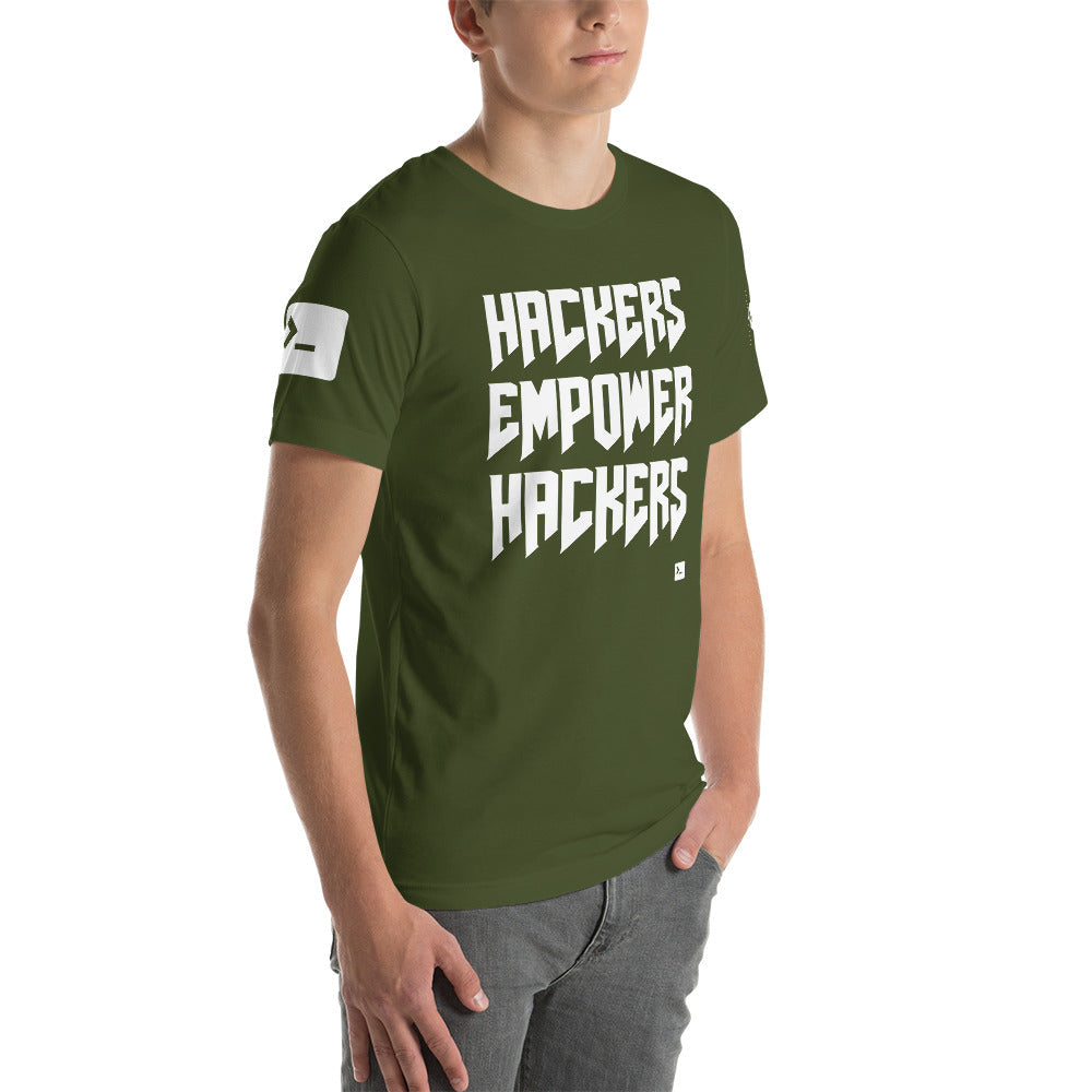 Hackers empower hackers - Short-Sleeve Unisex T-Shirt by DarkByteGear
