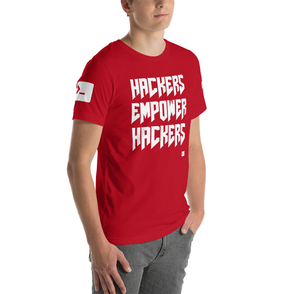 Hackers empower hackers - Short-Sleeve Unisex T-Shirt by DarkByteGear