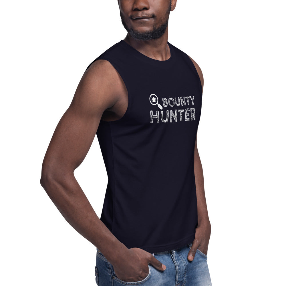Bug bounty hunter - Muscle Shirt (white text) by DarkByteGear