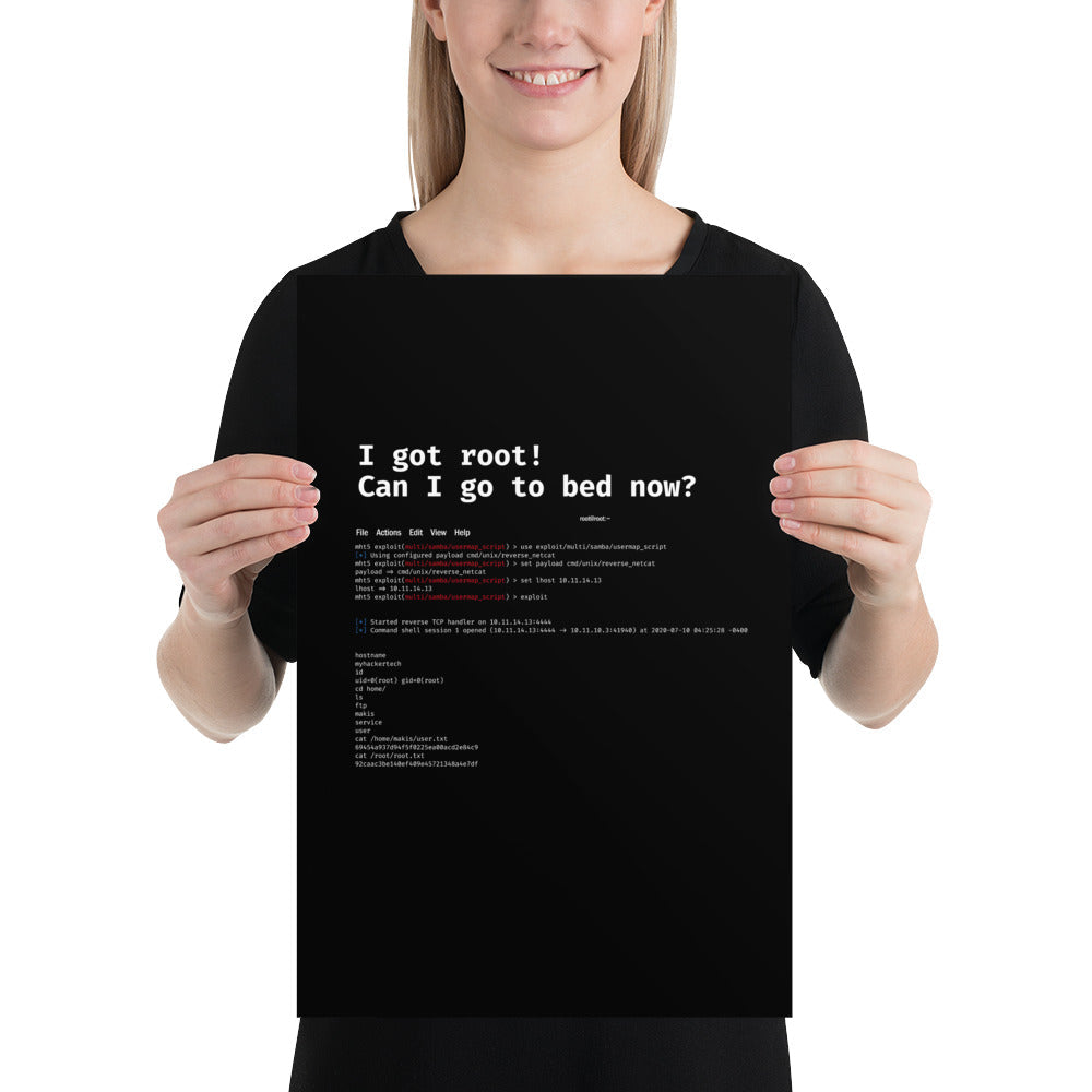 I got root! Can I go to bed now? - Poster by DarkByteGear
