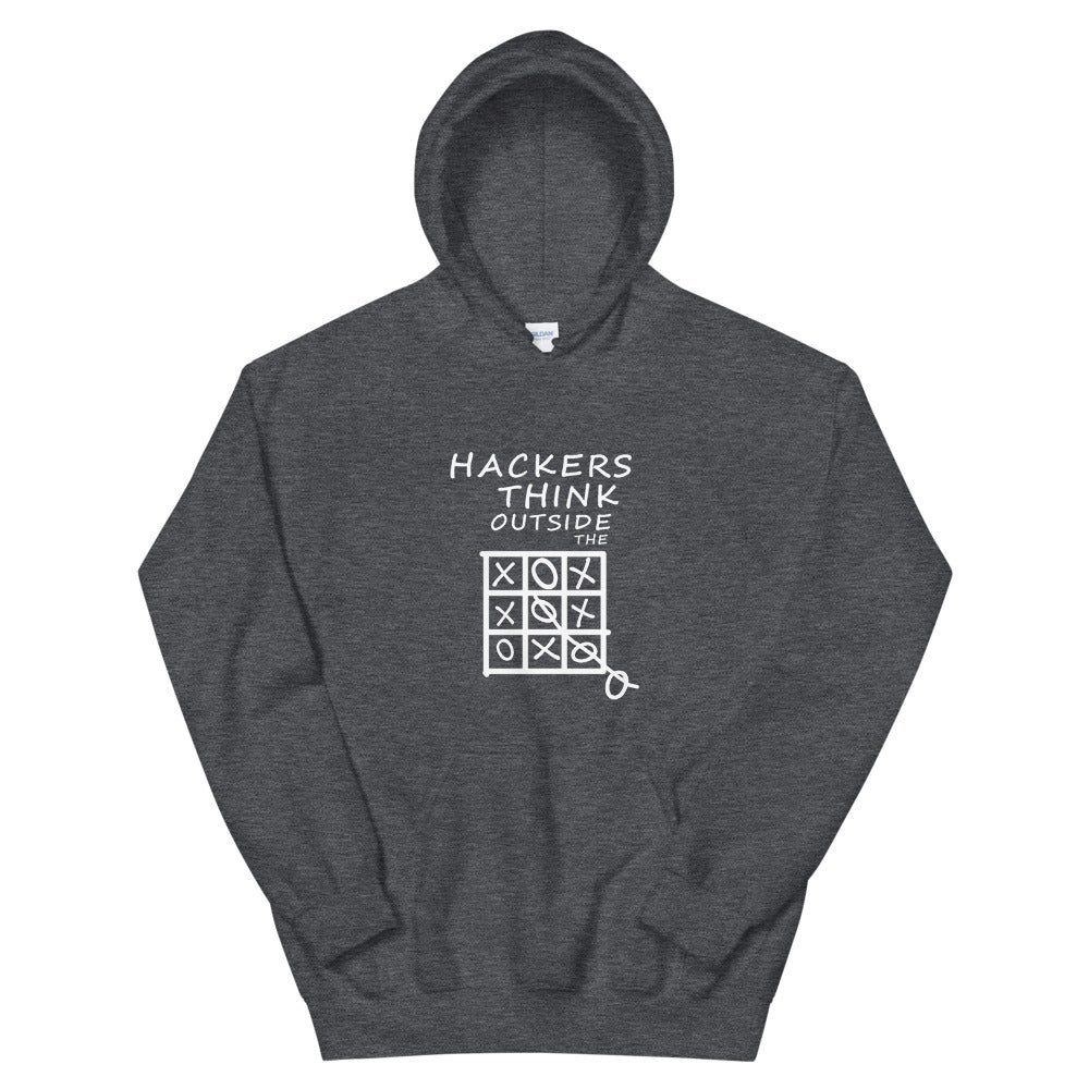 Hackers think outside the box - Unisex Hoodie by DarkByteGear