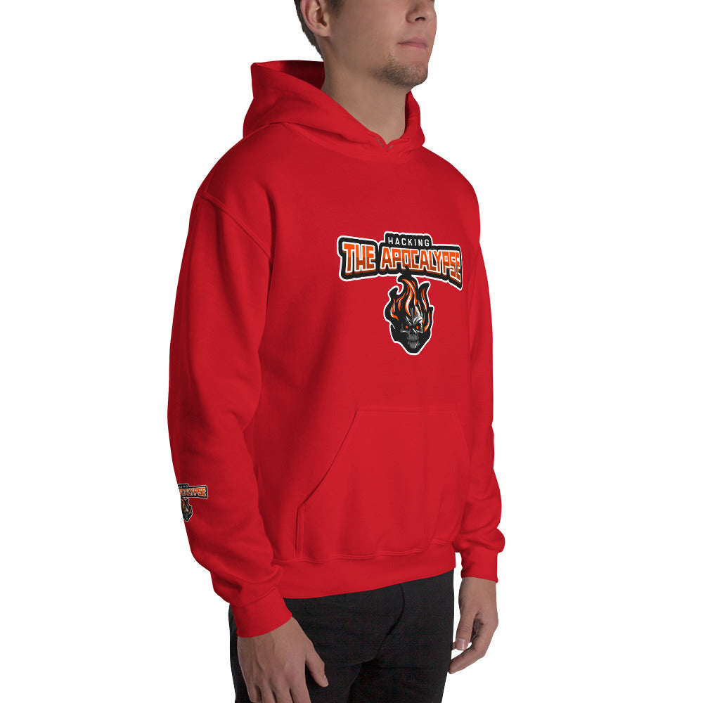 Hacking the apocalypse v1 - Unisex Hoodie (with all sides design) by DarkByteGear