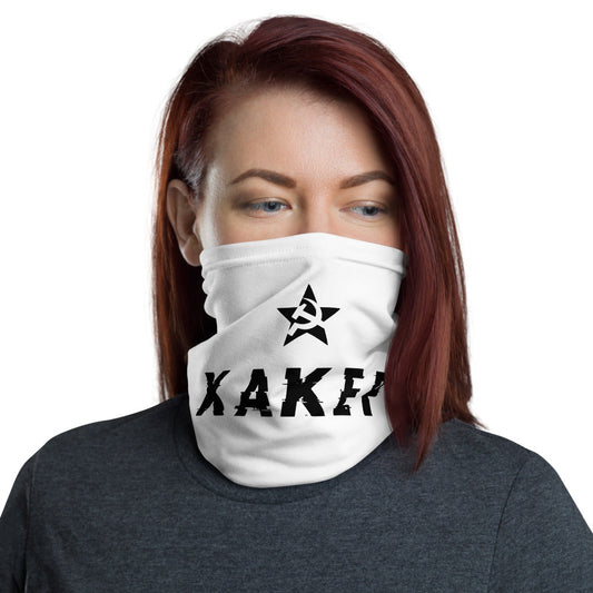 Xaker - Neck Gaiter (black text) by DarkByteGear