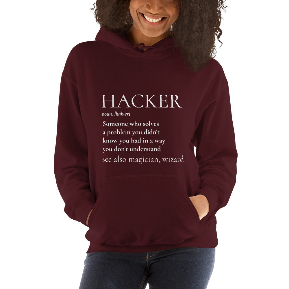 HACKER noun. [hak-er] - Unisex Hoodie by DarkByteGear
