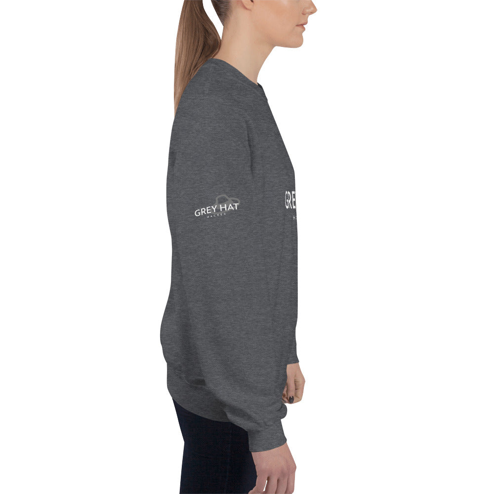 Grey Hat Hacker - Unisex Sweatshirt by DarkByteGear