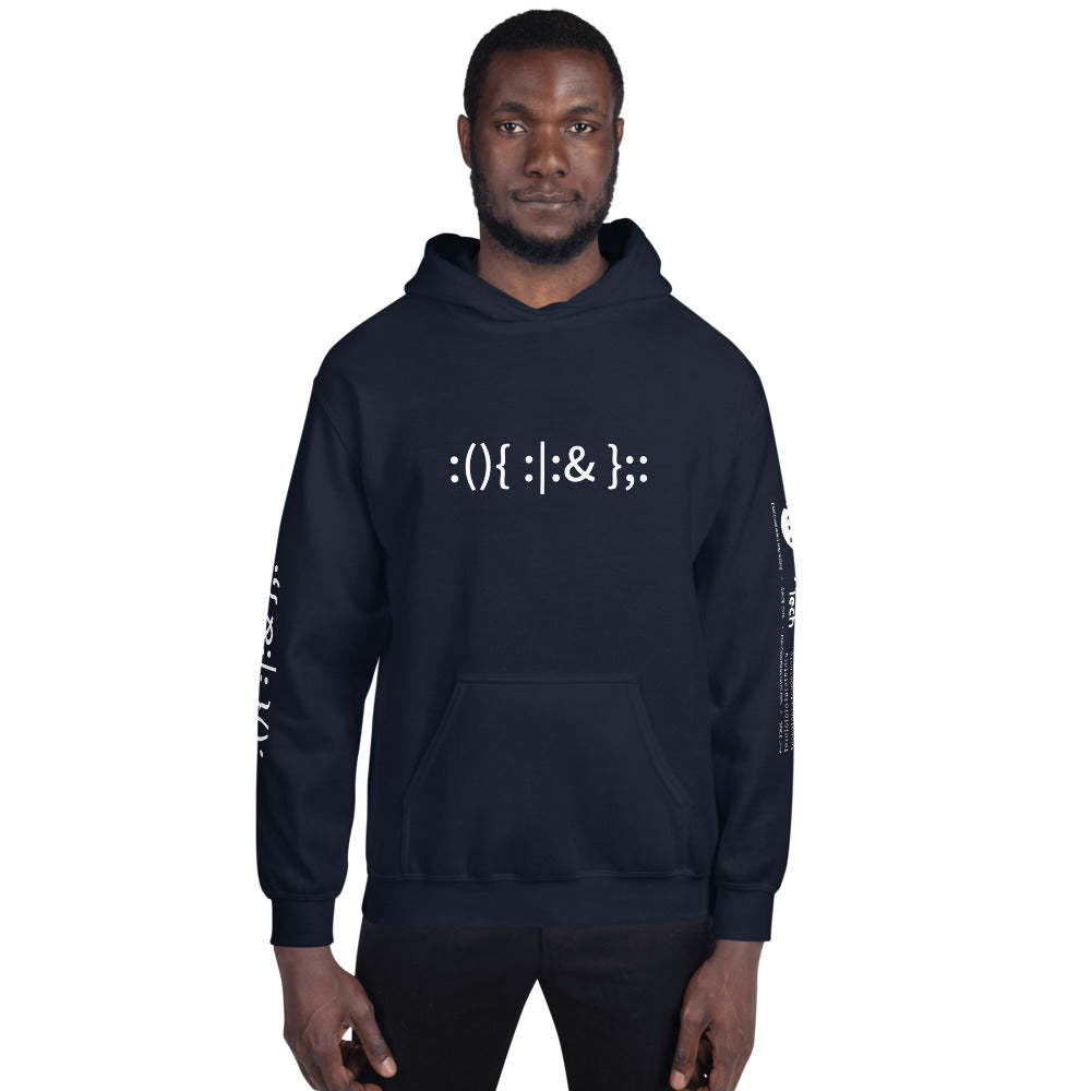 Linux Hackers - Bash Fork Bomb - Unisex Hoodie by DarkByteGear