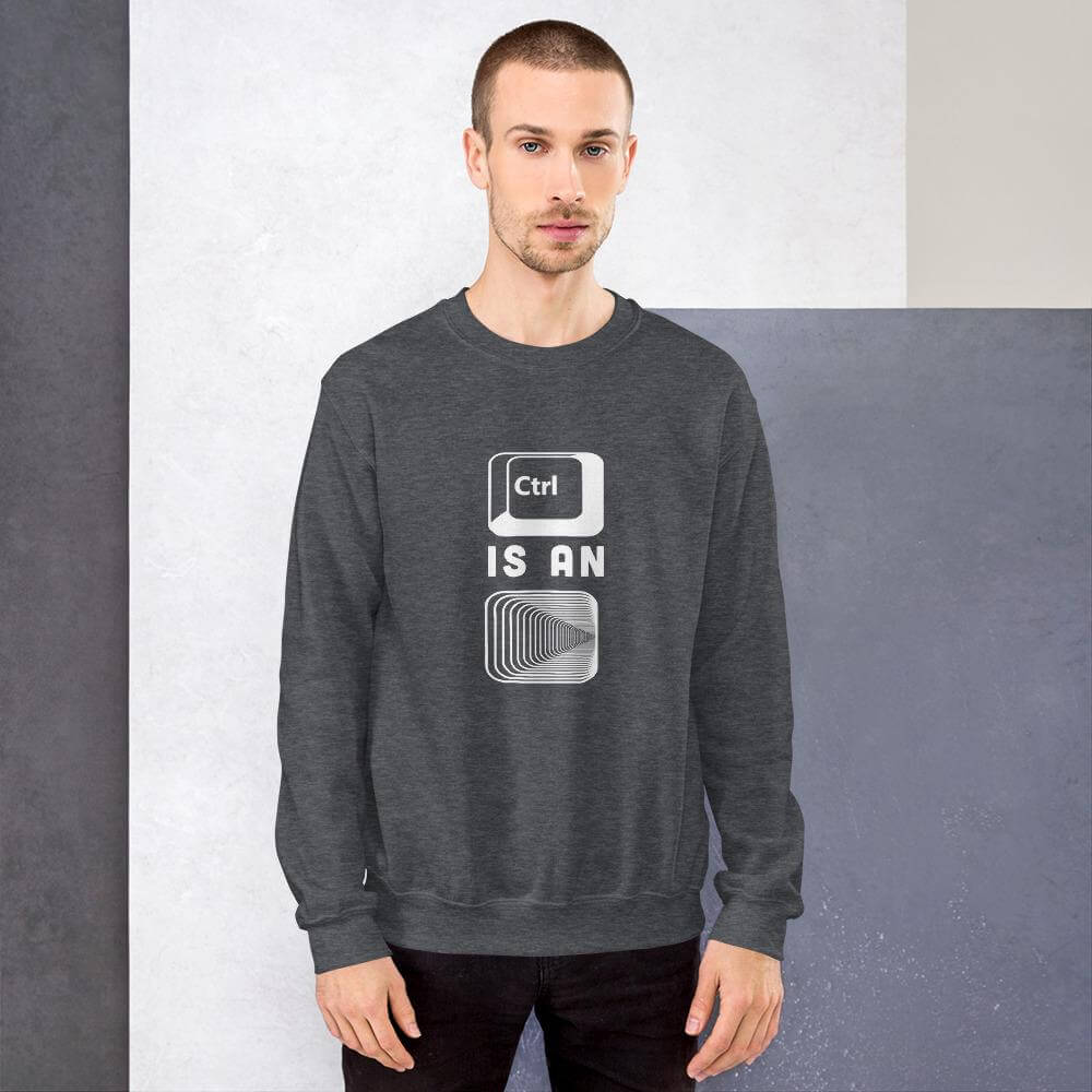 Control is an illusion - Unisex Sweatshirt by DarkByteGear