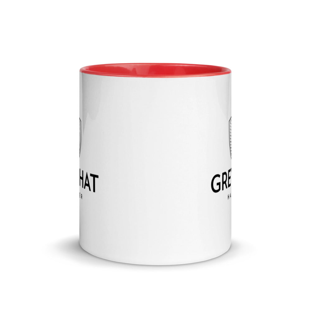 Grey Hat Hacker v1 - Mug with Color Inside by DarkByteGear