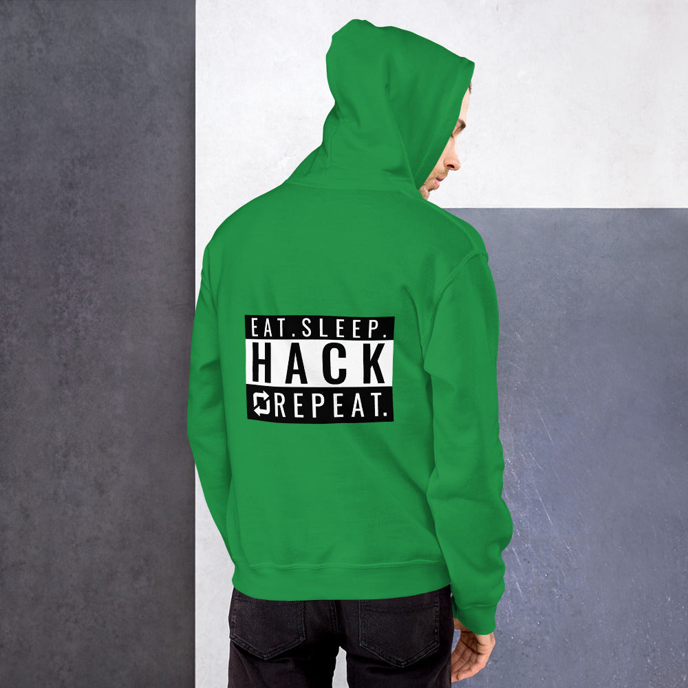 Eat Sleep Hack Repeat - Unisex Hoodie by DarkByteGear