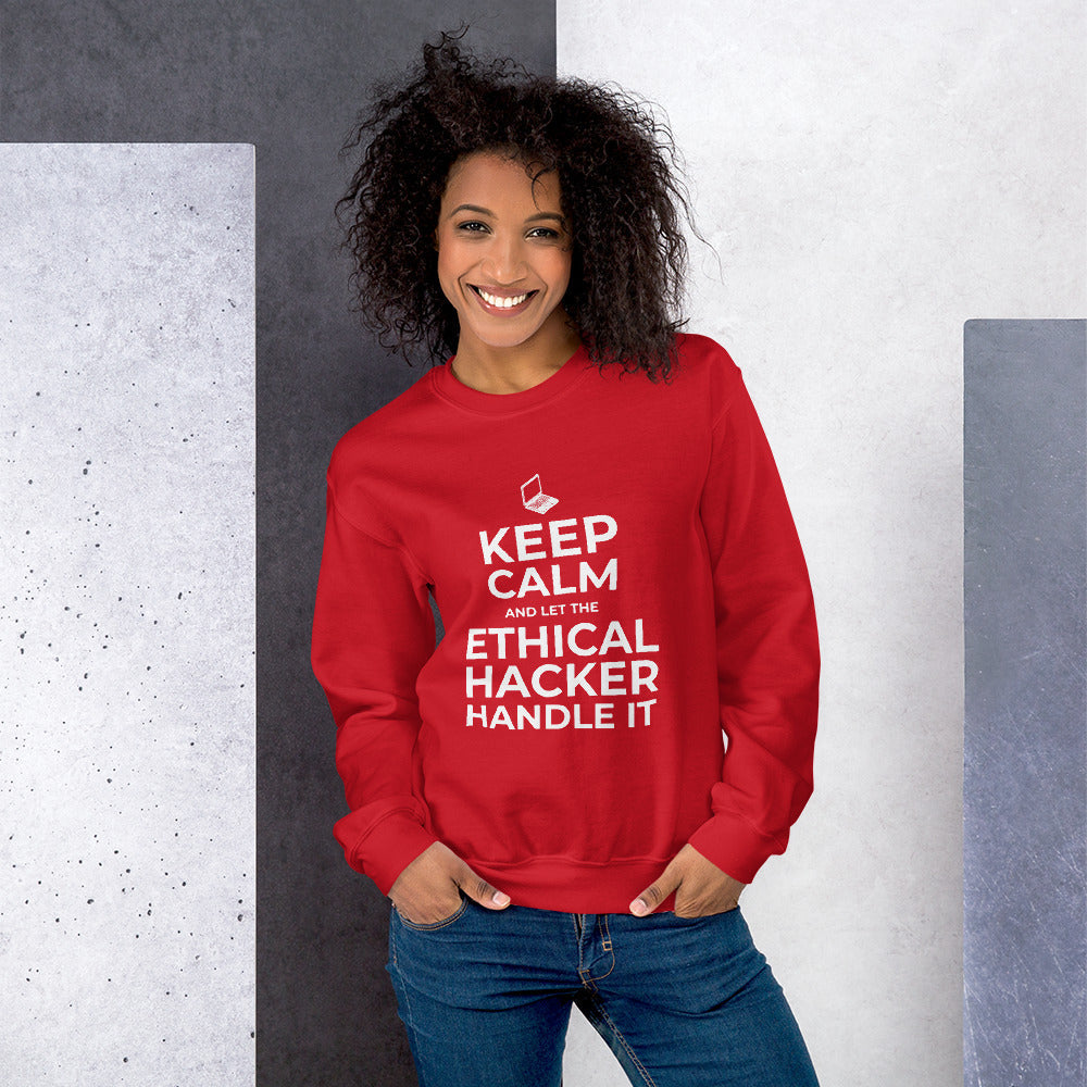 Keep Calm and let the ethical hacker handle it - Unisex Sweatshirt by DarkByteGear