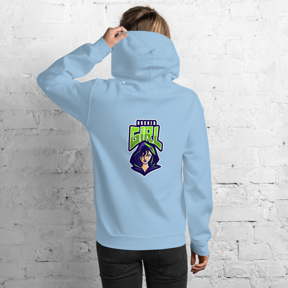 Hackergirl v.1 - Unisex Hoodie by DarkByteGear