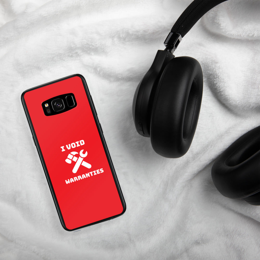 I void warranties - Samsung Case (red) by DarkByteGear