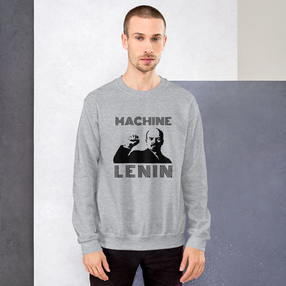 Machine Lenin - Unisex Sweatshirt (black text) by DarkByteGear
