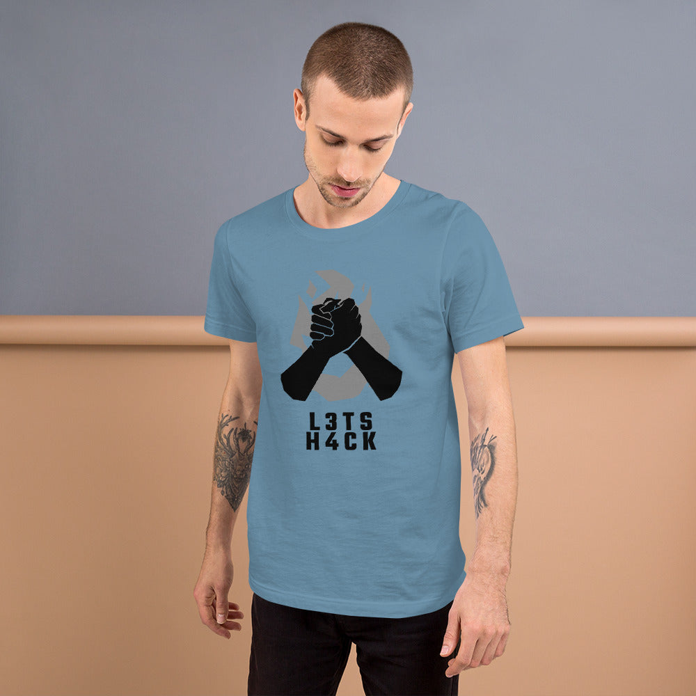 L3ts H4ck - Short-Sleeve Unisex T-Shirt by DarkByteGear