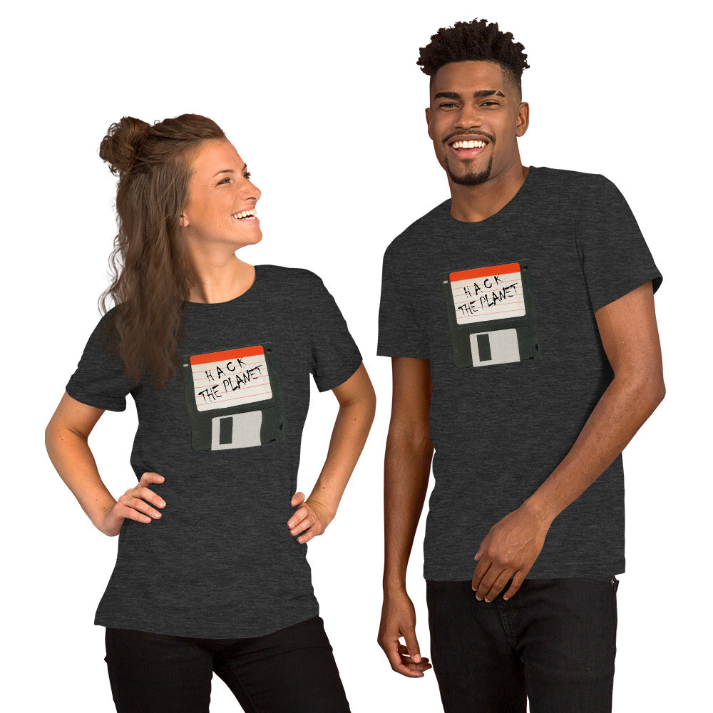 Hack the planet - Short-Sleeve Unisex T-Shirt by DarkByteGear