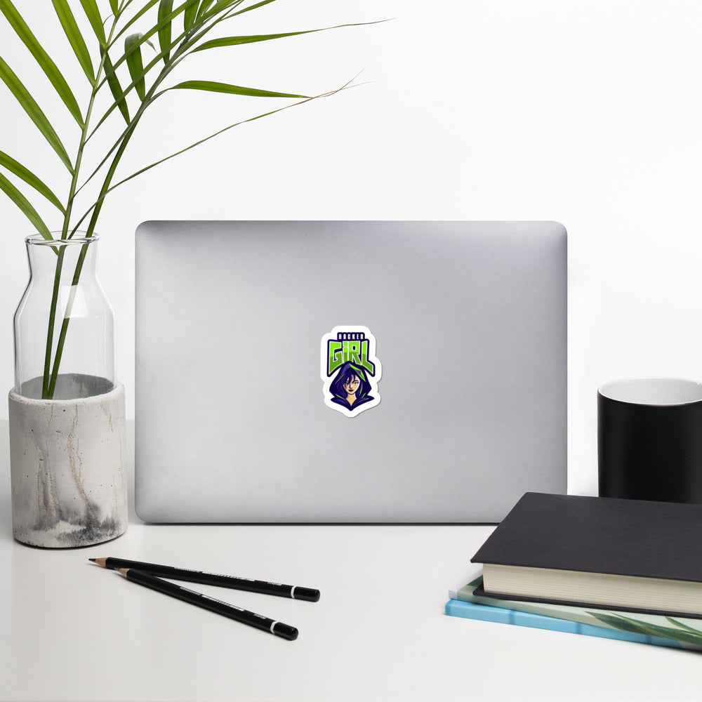 Hackergirl v.1 - Bubble-free stickers by DarkByteGear