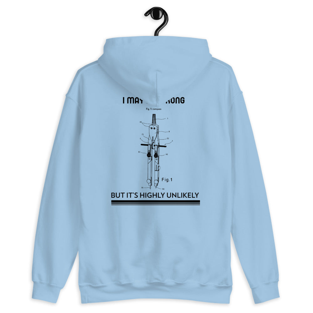 I may be wrong, but it's highly unlikely - Unisex Hoodie (black text) by DarkByteGear