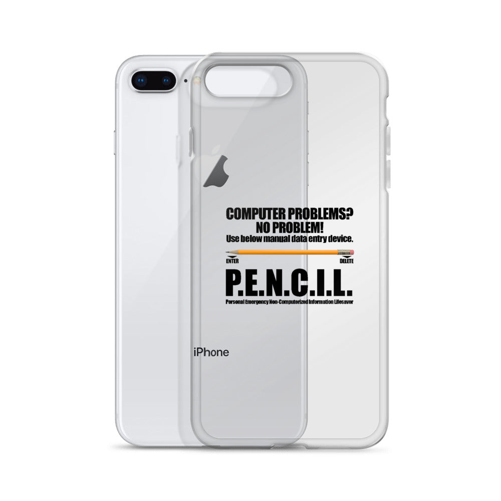 P.E.N.C.I.L. - iPhone Case (black text) by DarkByteGear
