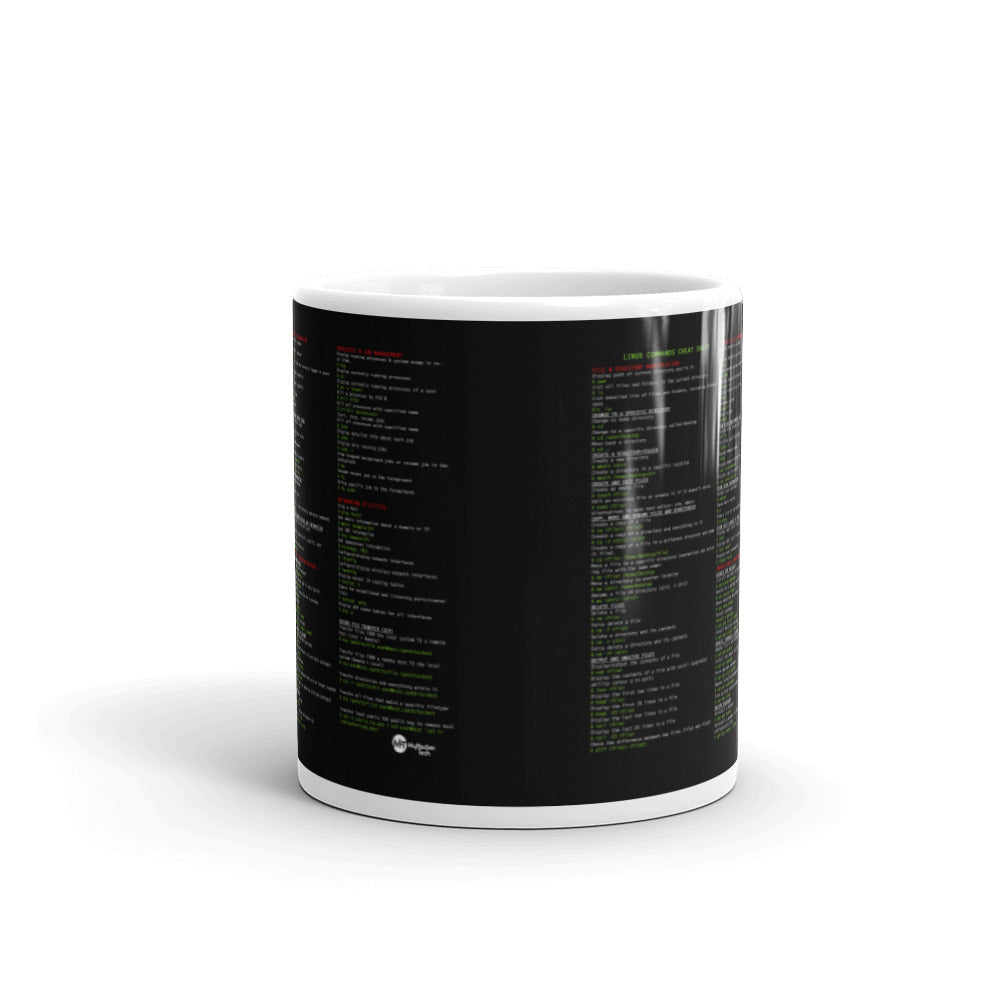 Linux Commands Cheat Sheet - Mug by DarkByteGear