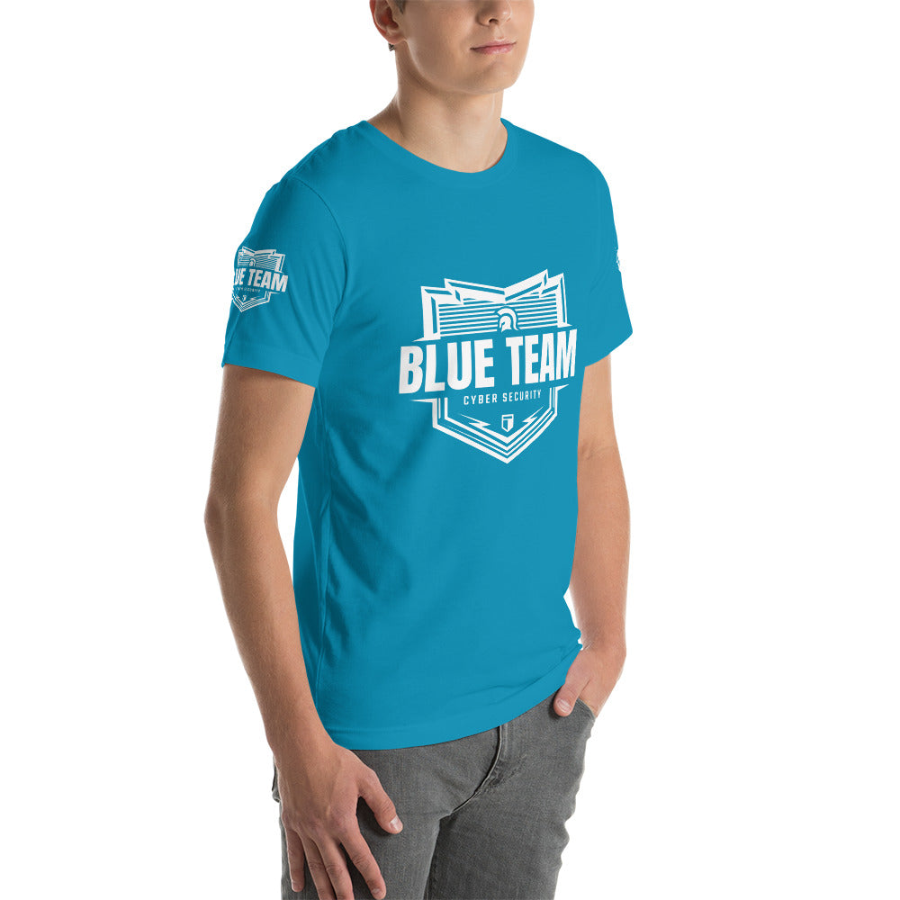 Cyber Security Blue Team v1 - Short-Sleeve Unisex T-Shirt by DarkByteGear