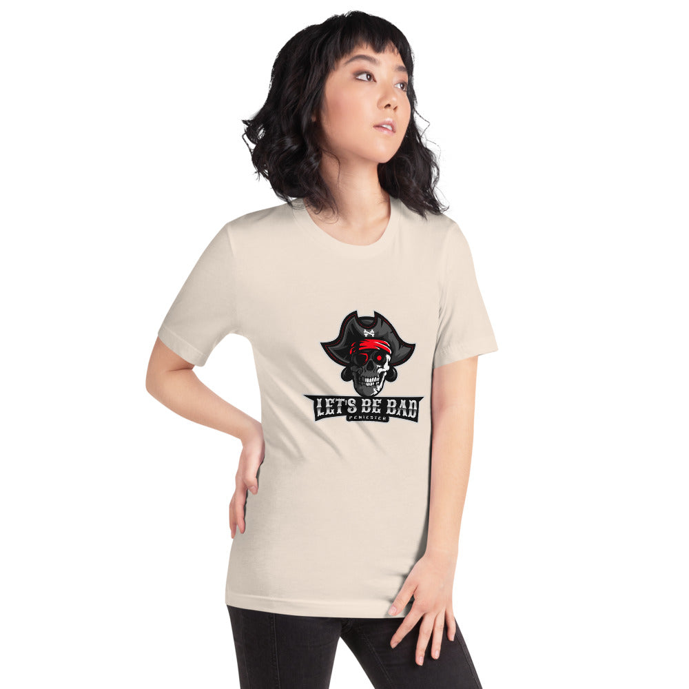 Let's be bad - Short-Sleeve Unisex T-Shirt (white) by DarkByteGear