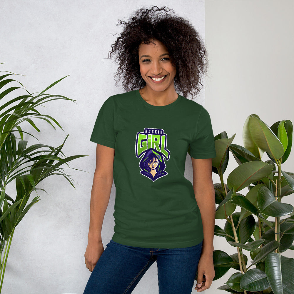 Hackergirl v.1 - Short-Sleeve Unisex T-Shirt by DarkByteGear