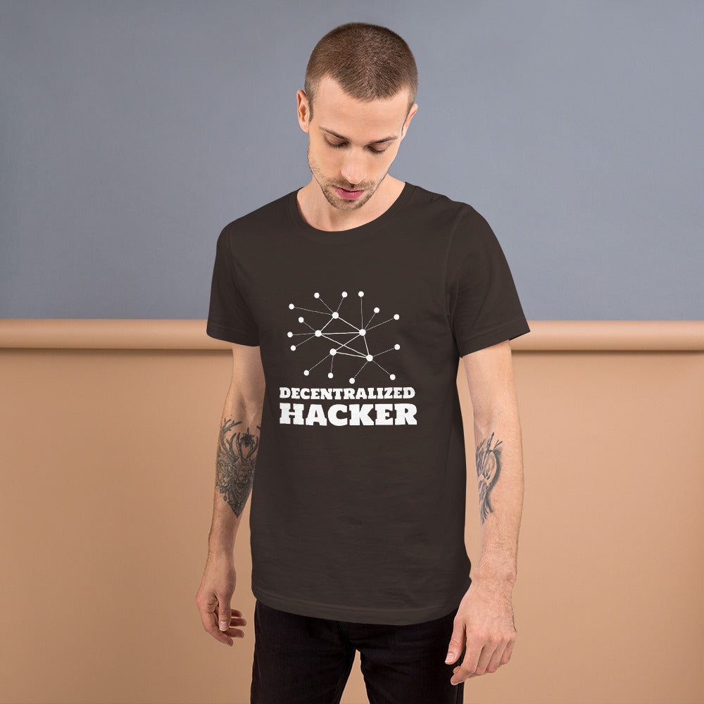 Decentralized Hacker - Short-Sleeve Unisex T-Shirt by DarkByteGear