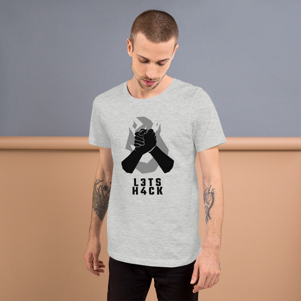 L3ts H4ck - Short-Sleeve Unisex T-Shirt by DarkByteGear