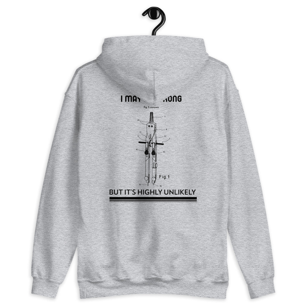 I may be wrong, but it's highly unlikely - Unisex Hoodie (black text) by DarkByteGear