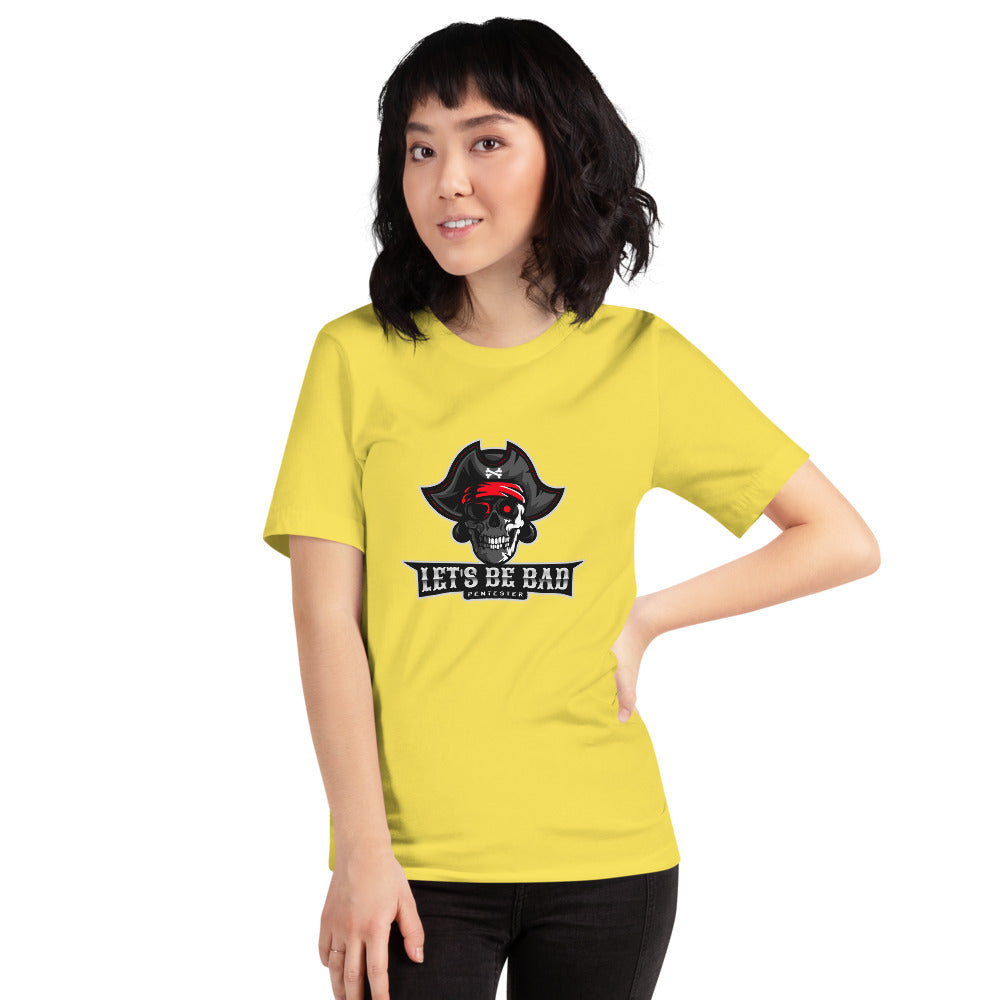 Let's be bad - Short-Sleeve Unisex T-Shirt (white) by DarkByteGear
