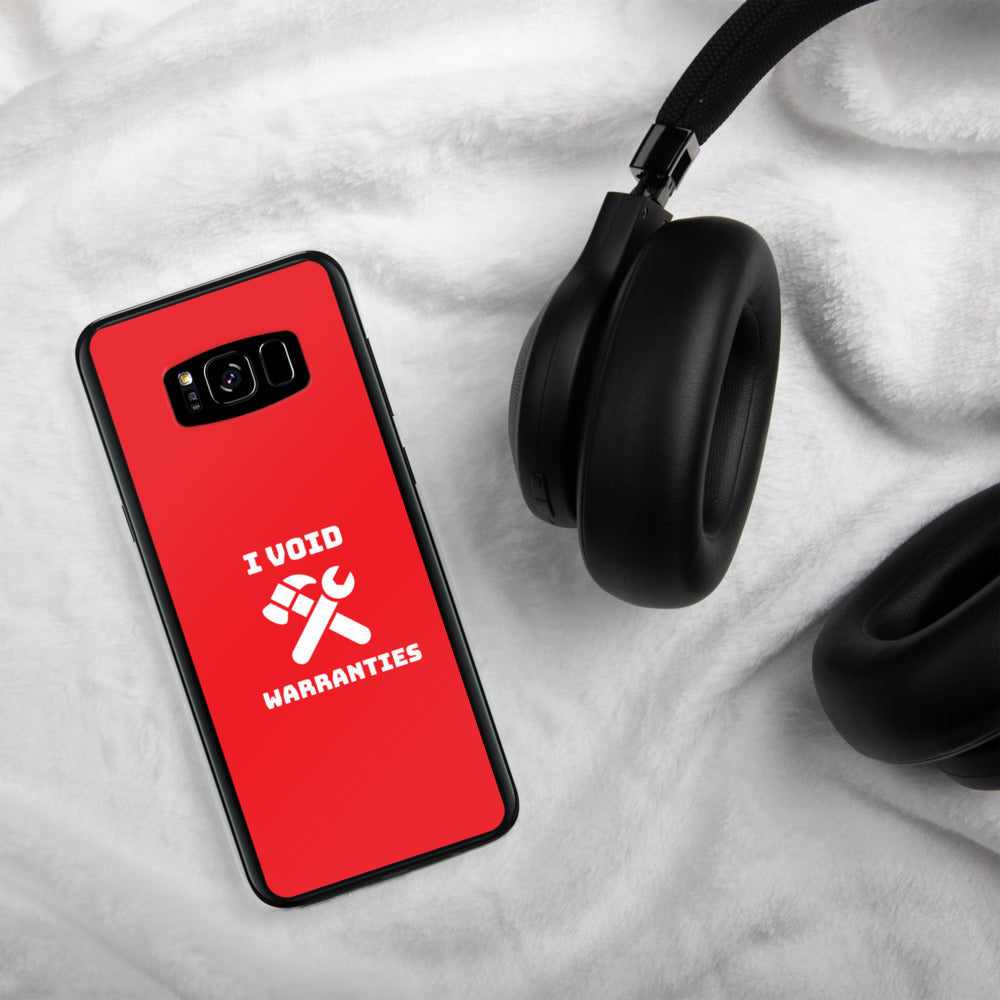 I void warranties - Samsung Case (red) by DarkByteGear
