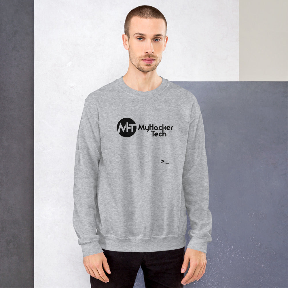MyHackerTech - Unisex Sweatshirt (black text) by DarkByteGear