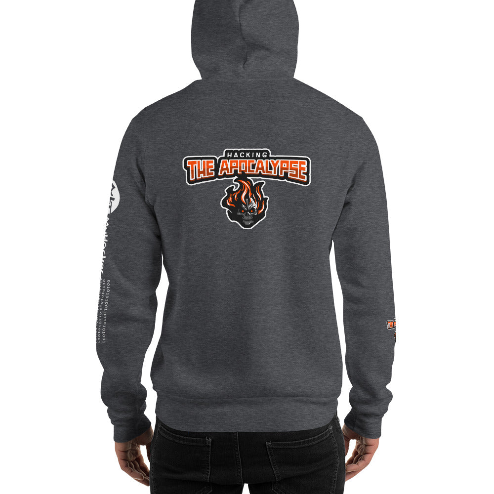 Hacking the apocalypse v1 - Unisex Hoodie (with all sides design) by DarkByteGear