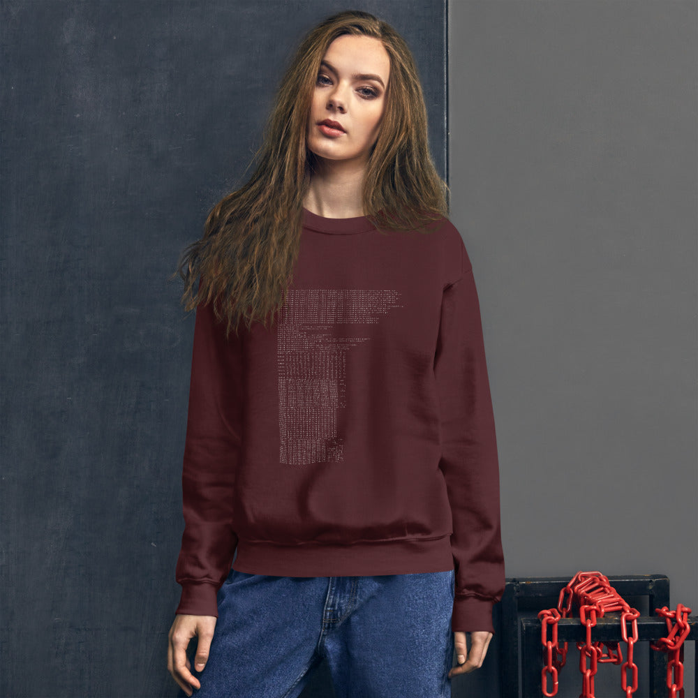 Hex dump - Unisex Sweatshirt by DarkByteGear