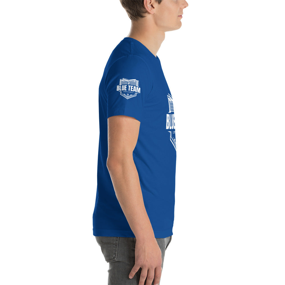Cyber Security Blue Team v1 - Short-Sleeve Unisex T-Shirt by DarkByteGear