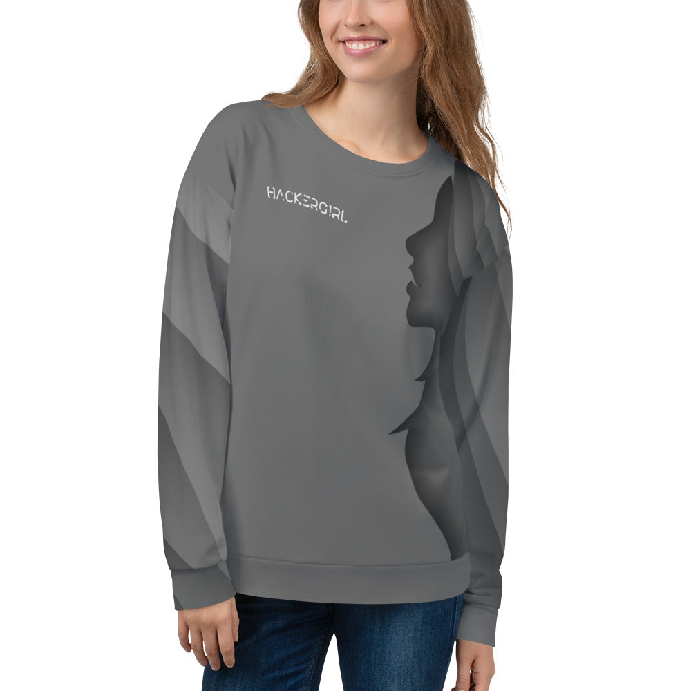 Hackergirl v1.2 - Unisex Sweatshirt by DarkByteGear