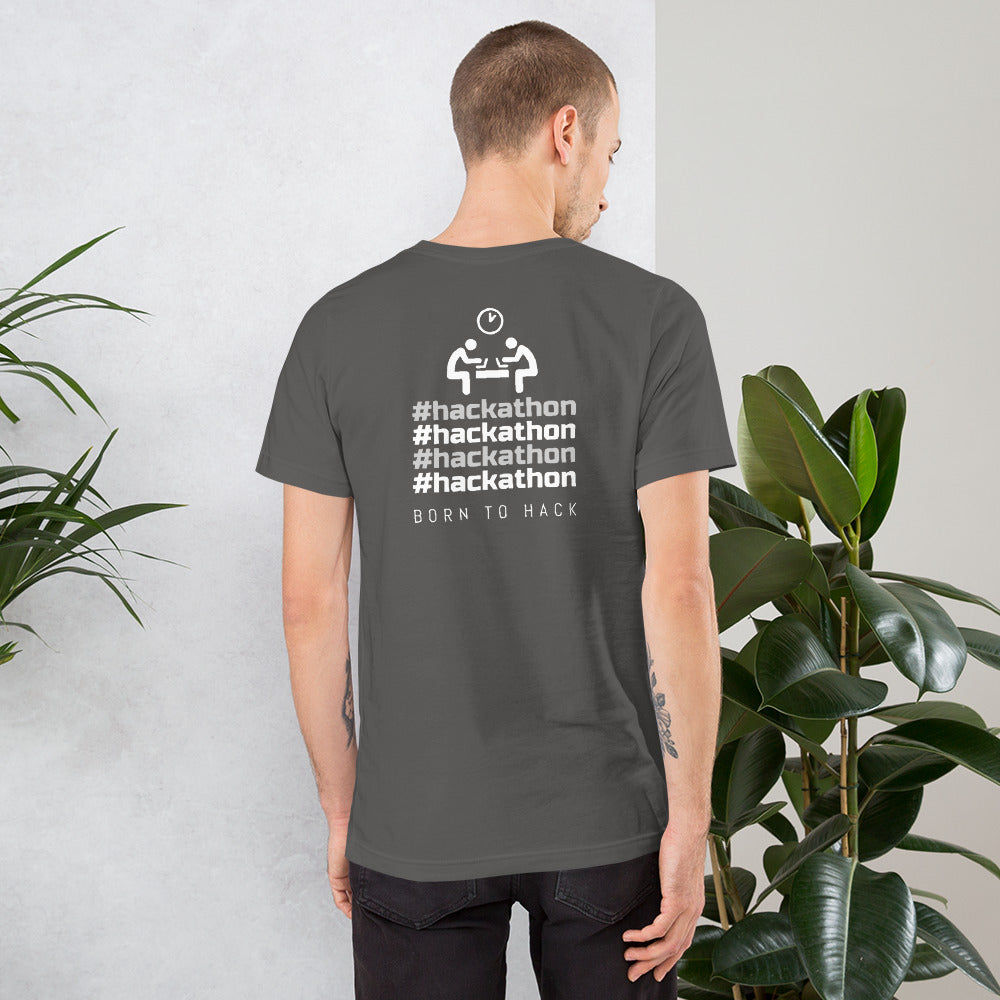#hackathon - Short-Sleeve Unisex T-Shirt by DarkByteGear