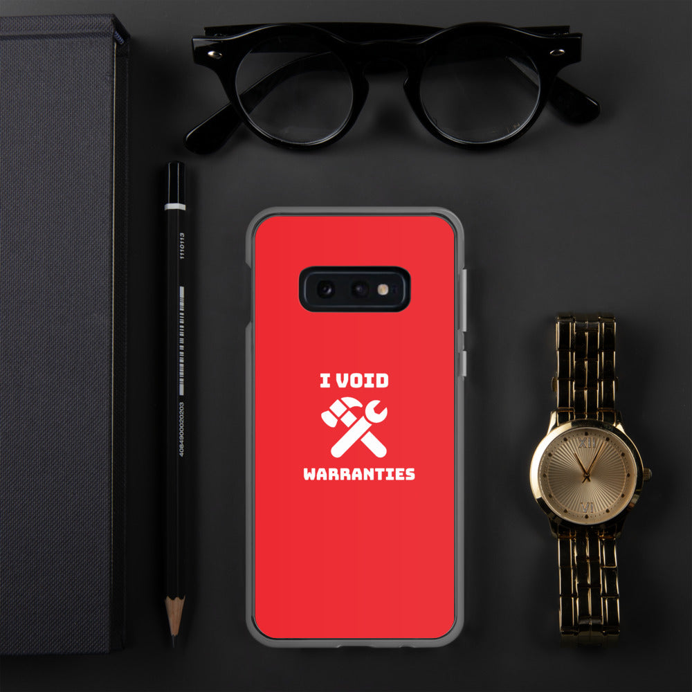 I void warranties - Samsung Case (red) by DarkByteGear