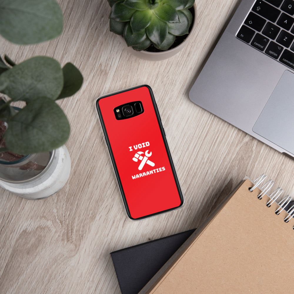 I void warranties - Samsung Case (red) by DarkByteGear
