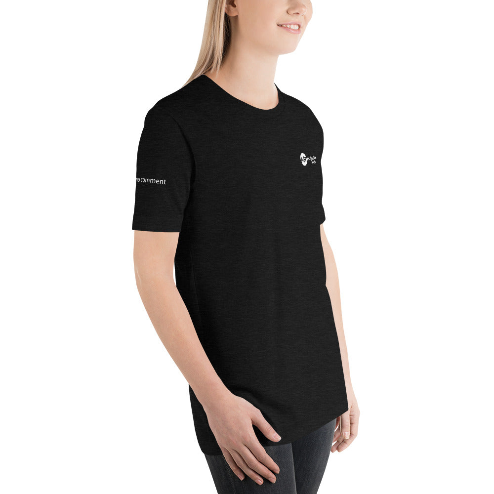 // no comment - Short-Sleeve Unisex T-Shirt (with all sides design) by DarkByteGear