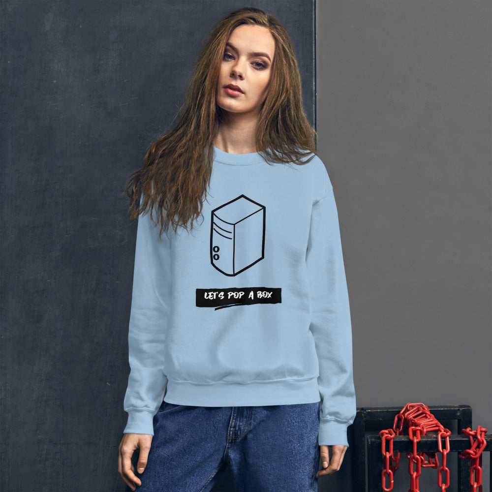 Let's pop a box - Unisex Sweatshirt by DarkByteGear