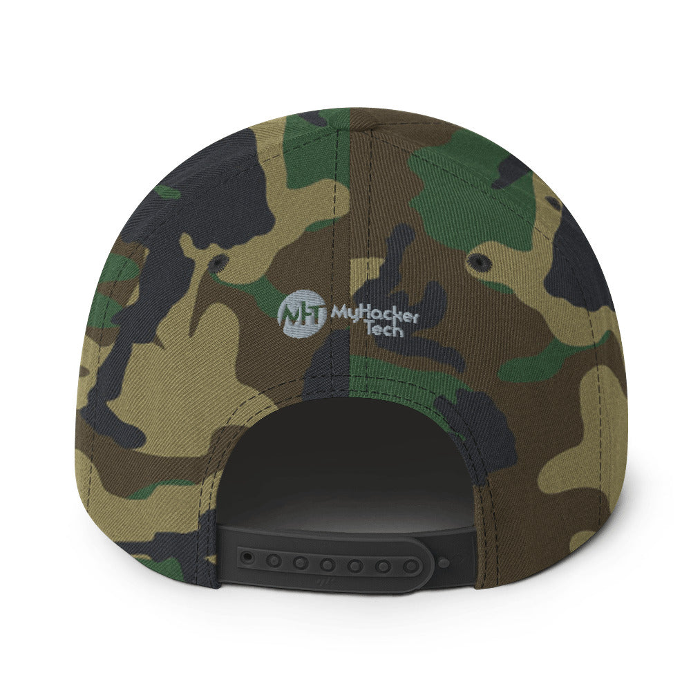 I void warranties - Snapback Hat (white text) by DarkByteGear