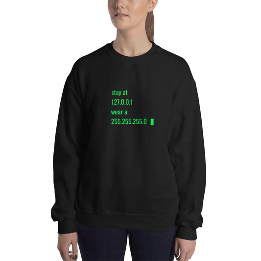 stay at at home, wear a mask v2 - Unisex Sweatshirt by DarkByteGear
