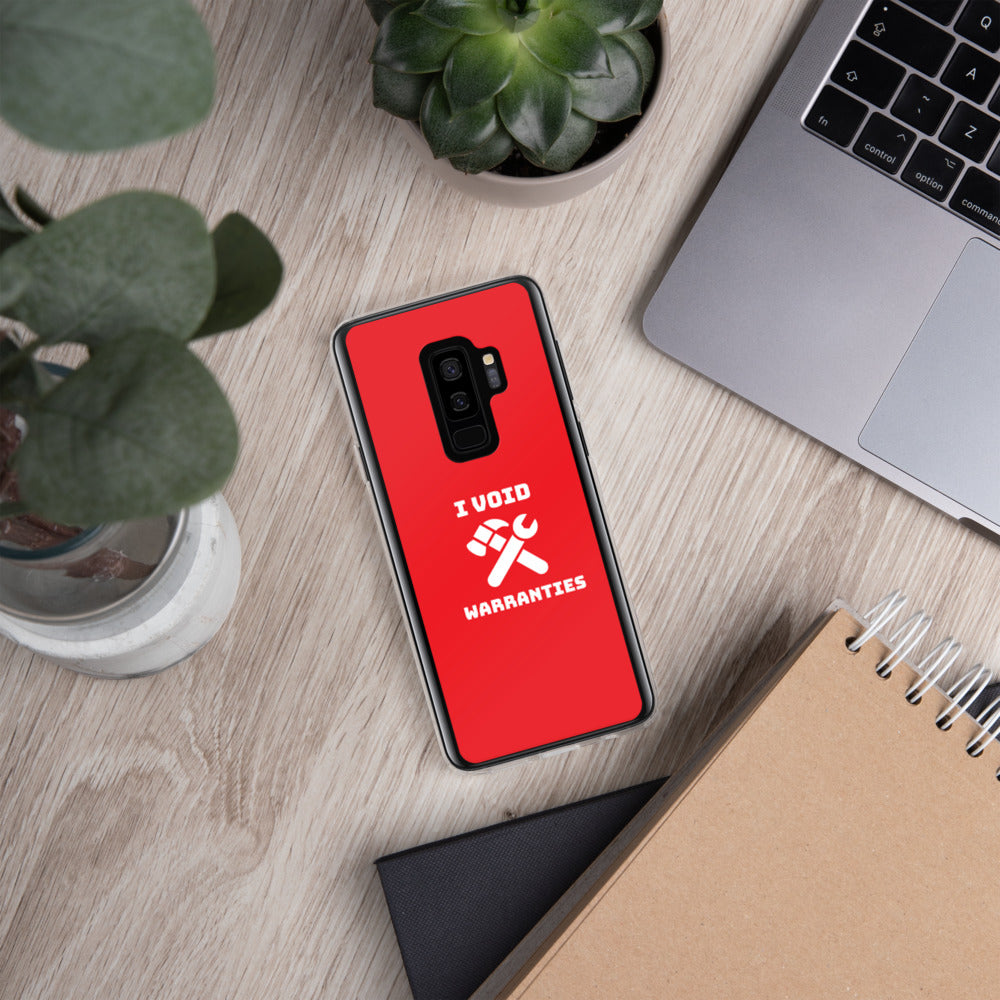 I void warranties - Samsung Case (red) by DarkByteGear