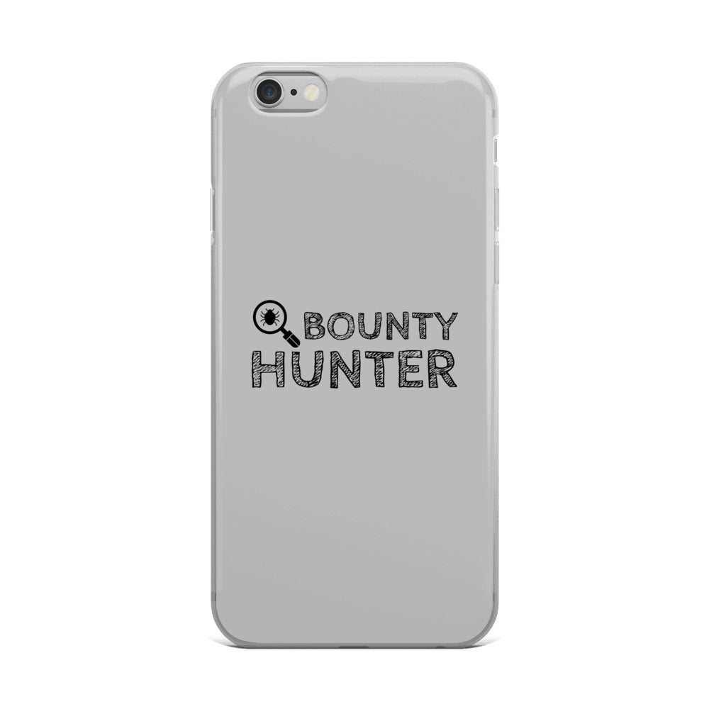 Bug bounty hunter - iPhone Case (black text) by DarkByteGear