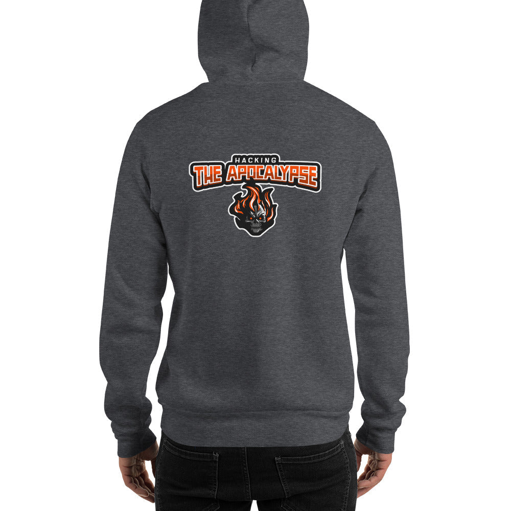 Hacking the apocalypse v1 - Unisex Hoodie (with back design) by DarkByteGear
