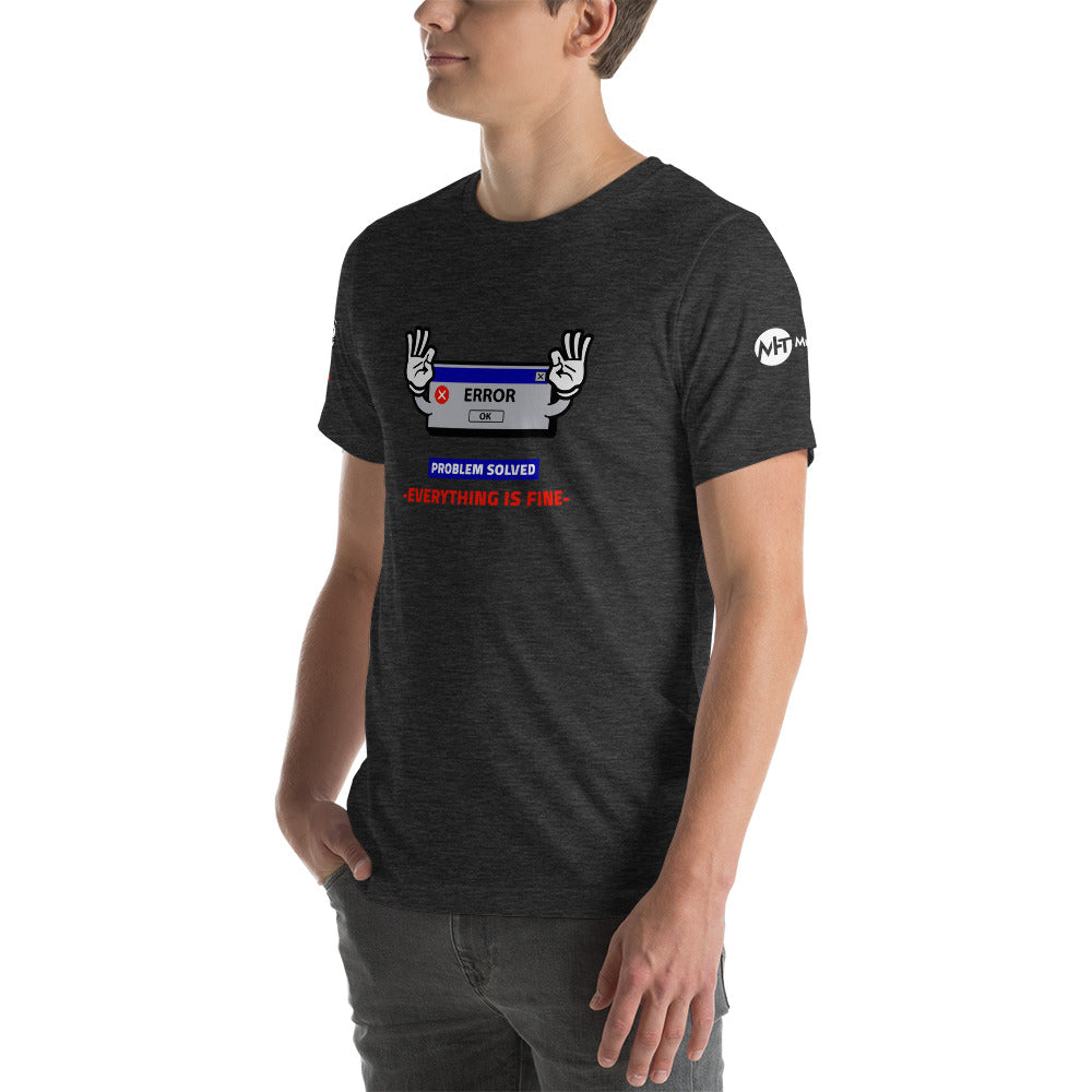 Problem solved - Short-Sleeve Unisex T-Shirt by DarkByteGear