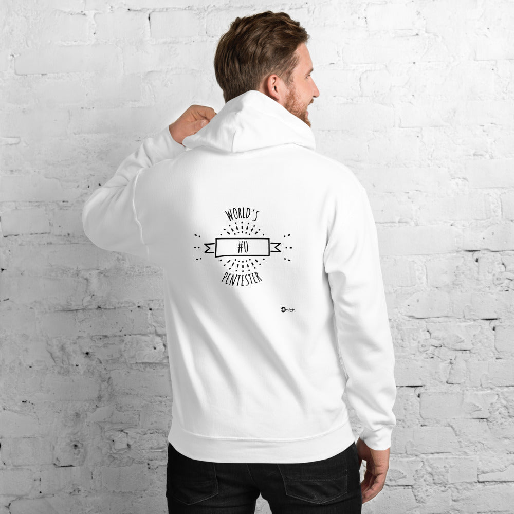 World's #0 Pentester- Unisex Hoodie (black tex) by DarkByteGear